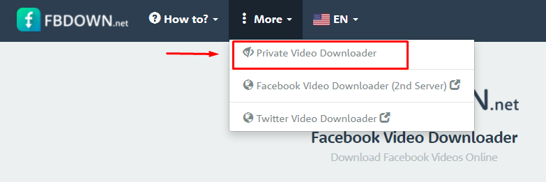 fbdown private download