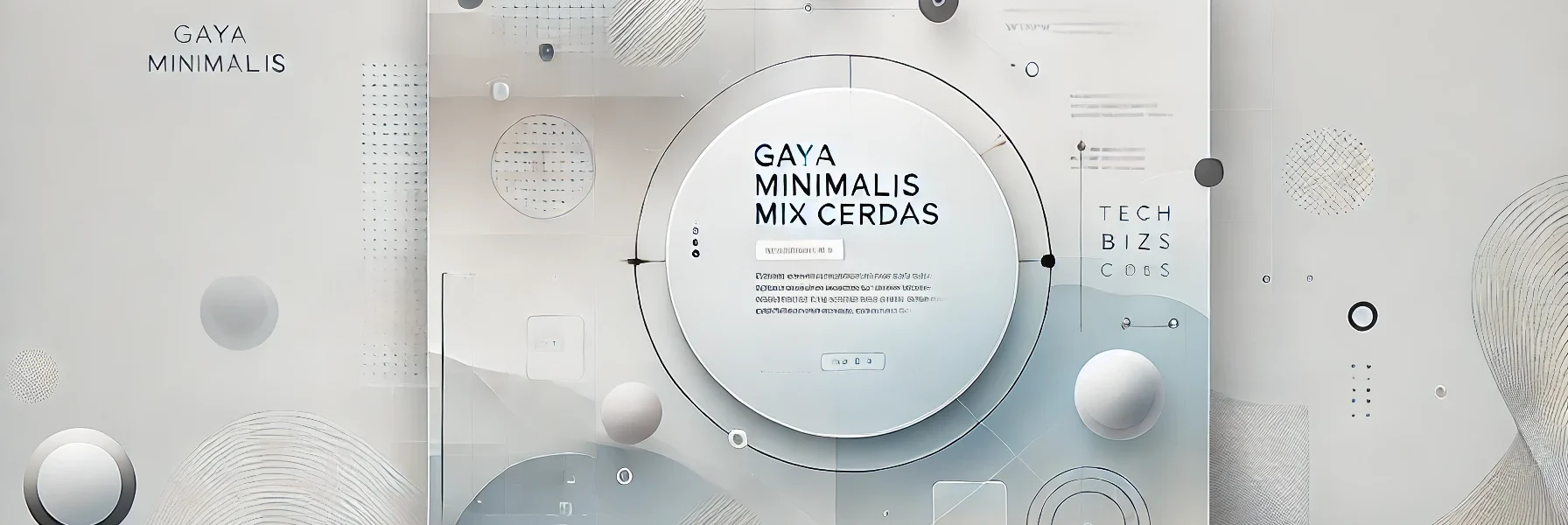 Gaya Minimalis Mix Cerdas