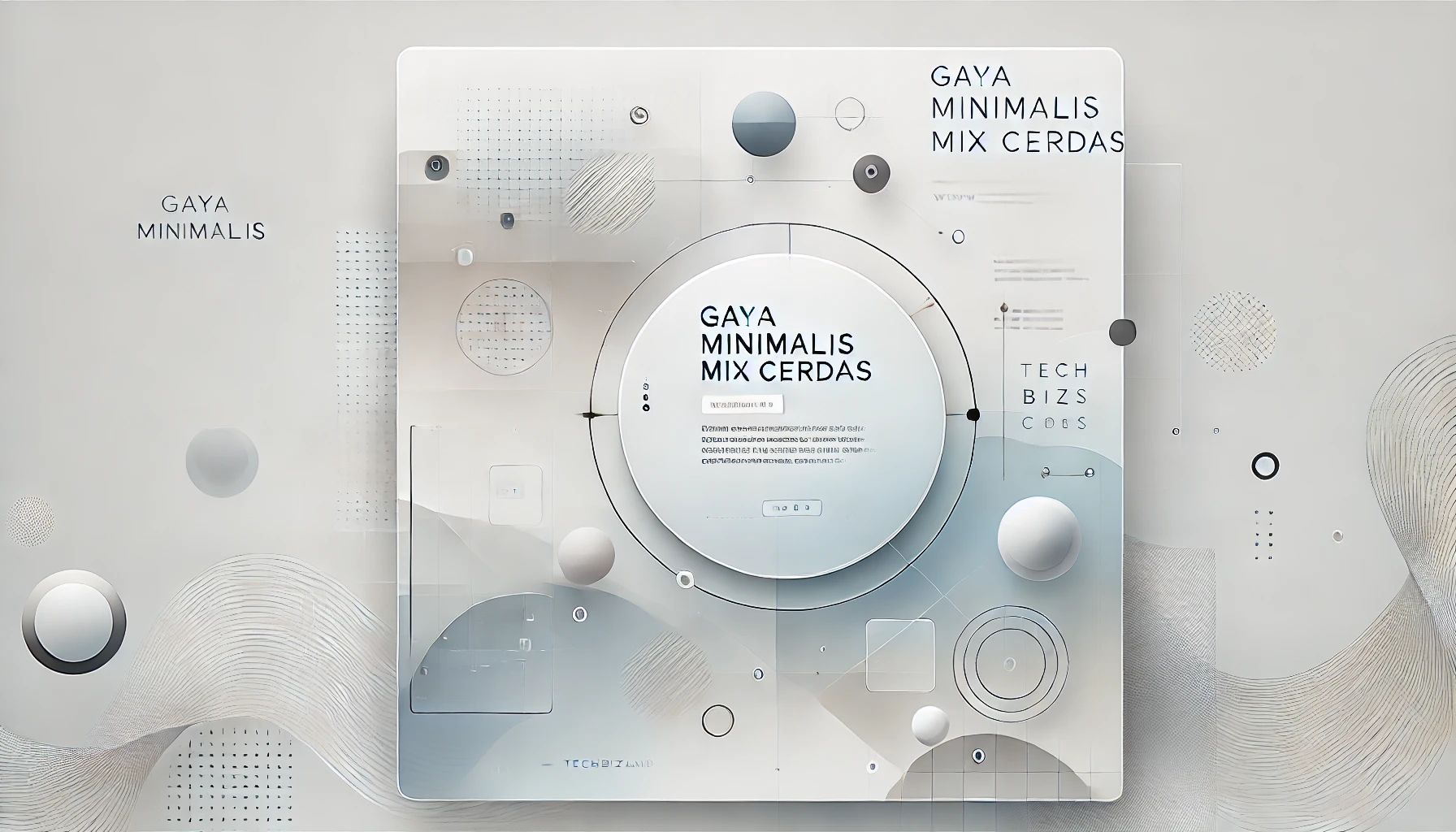 Gaya Minimalis Mix Cerdas