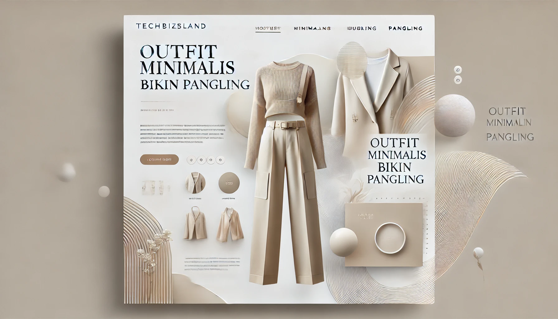 Outfit Minimalis Bikin Pangling