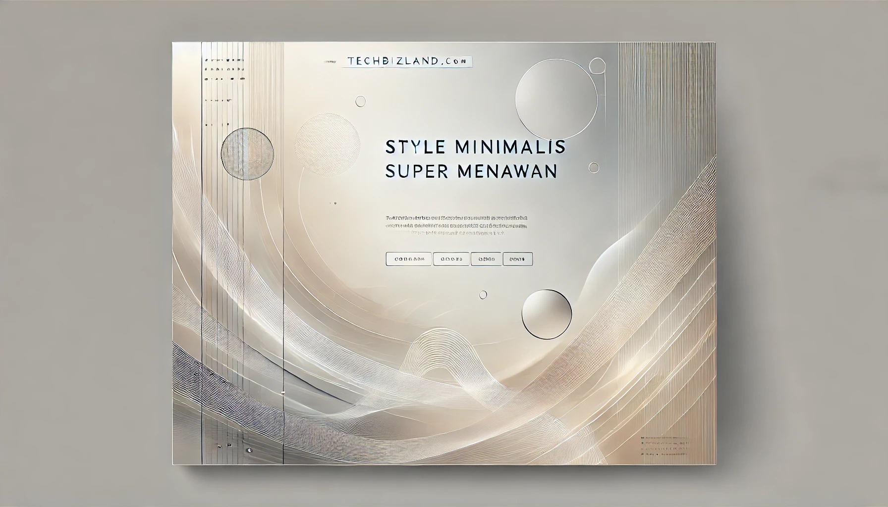 Style Minimalis Super Menawan