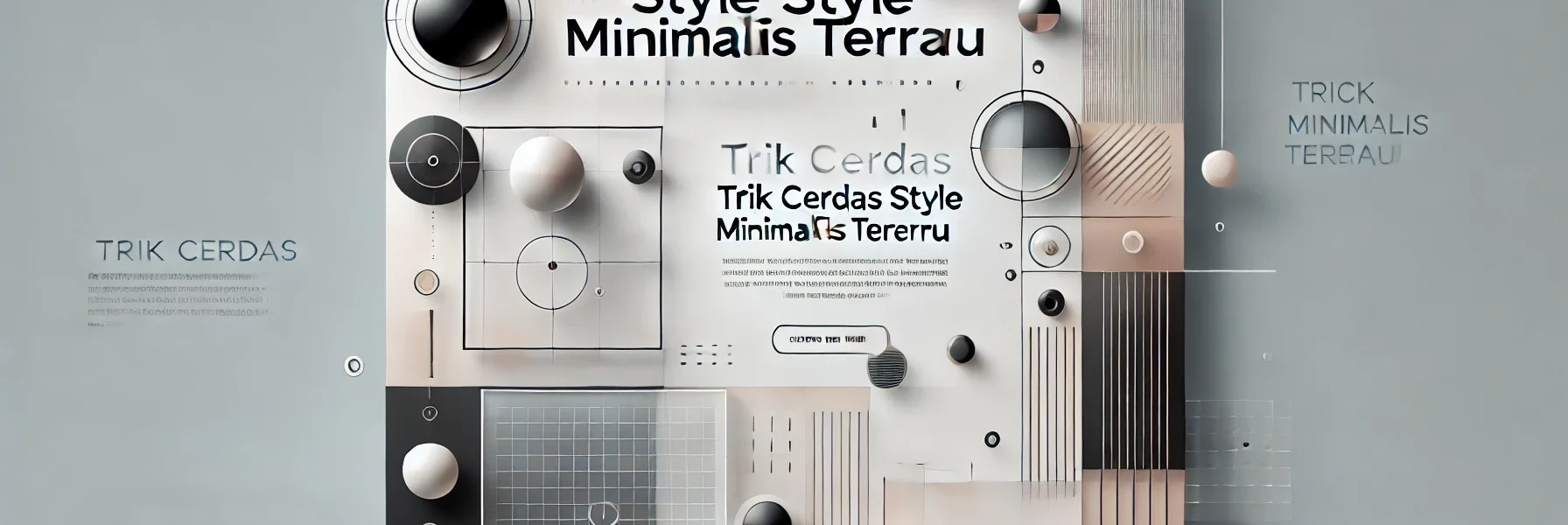 Trik Cerdas Style Minimalis Terbaru