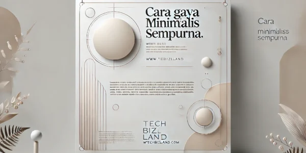 Cara Gaya Minimalis Sempurna