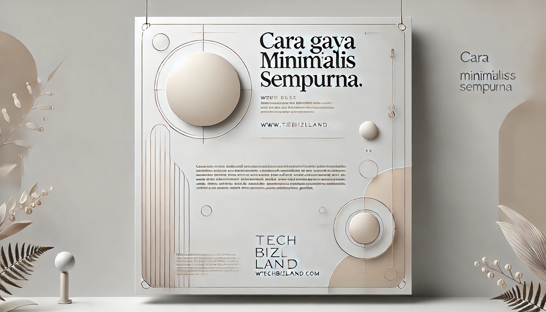 Cara Gaya Minimalis Sempurna