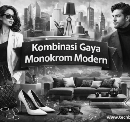Kombinasi Gaya Monokrom Modern