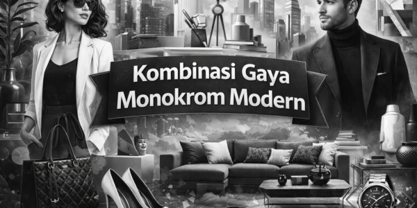 Kombinasi Gaya Monokrom Modern