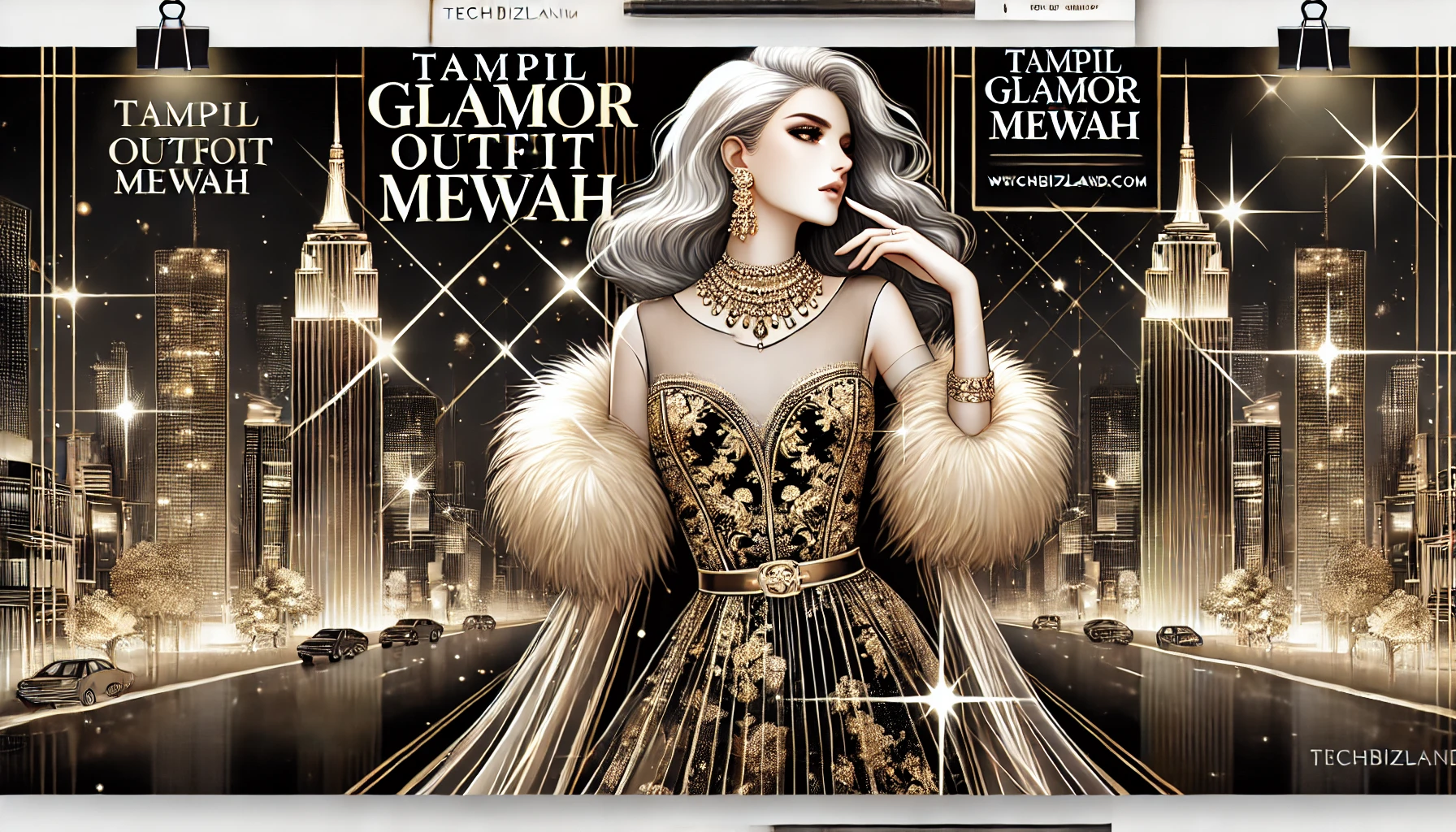 Tampil Glamor Outfit Mewah